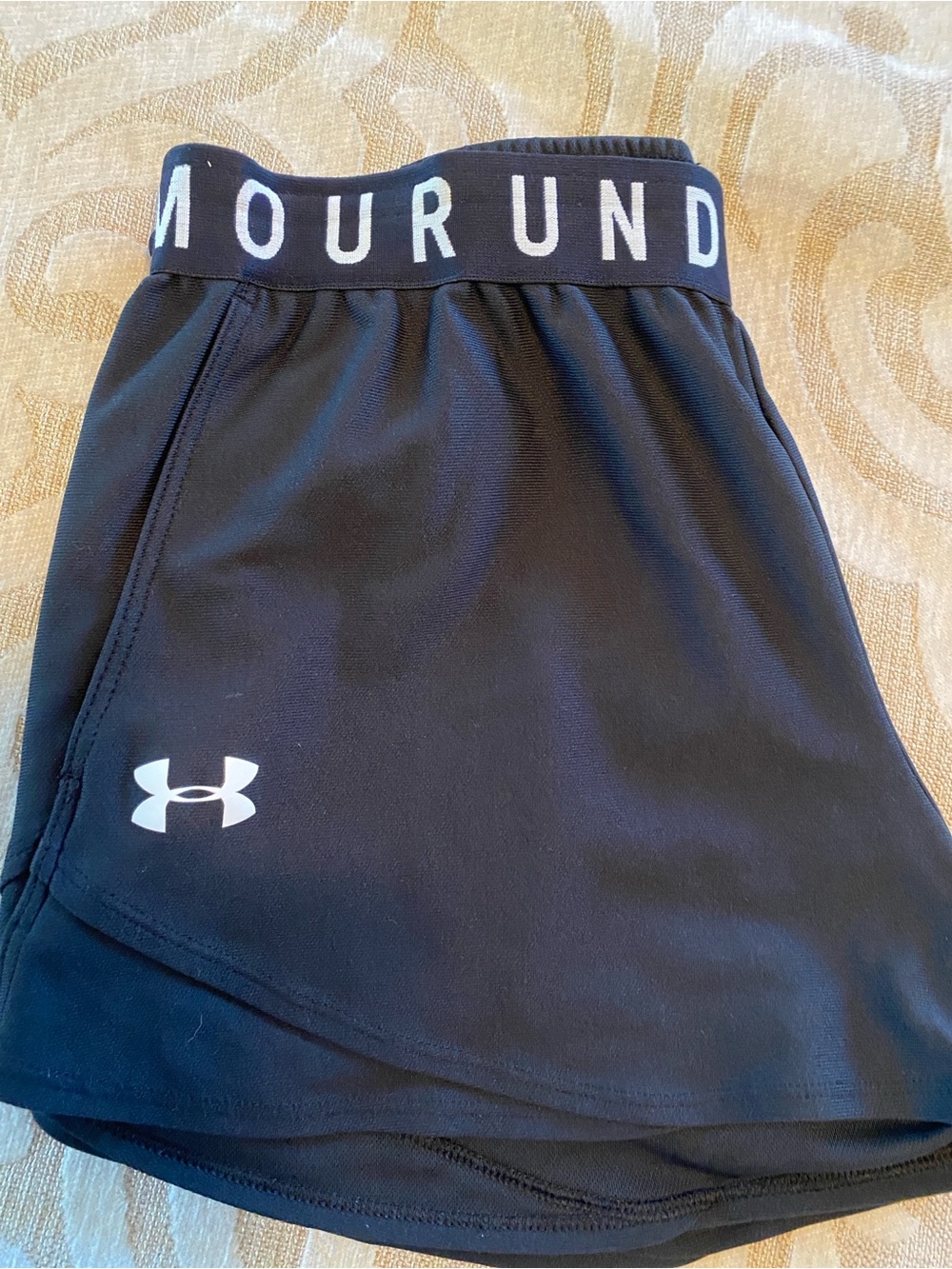 Under Armour HeatGear Black Loose Fit Running Shorts Medium - Picture 8 of 11